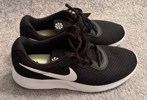 Nike Black with White Swoosh Lightweight Shorts Sneakers thumbnail 1