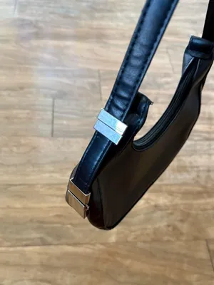Classic Black Crescent Shoulder Bag - Women thumbnail 2