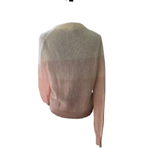 Joie Alpaca Wool Blend Sweater Small Pink Cream Colorblock Cozy thumbnail 5