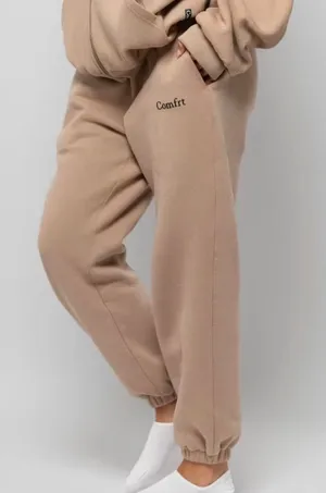 Unisex COMFRT Cloud Sweatpants Latte Size M Tan Size M thumbnail 1