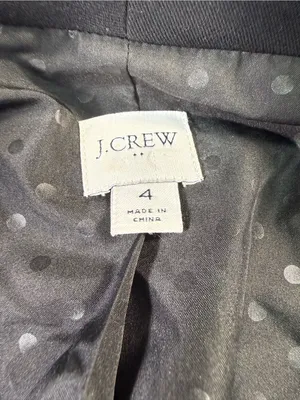 J. Crew Black Collarless Blazer thumbnail 7