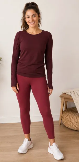 Lululemon Base Pace‎ High Rise Running Tight 25 Mulled Wine Nulux Leggings sz 14 thumbnail 1