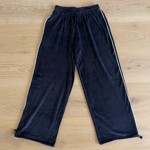 White Fox Velour Track Pants Soul Fire Size S Navy Blue White thumbnail 1