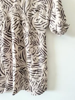 Jessica Simpson Women Short Sleeve Animal Print Blouse (Med) O216 thumbnail 5