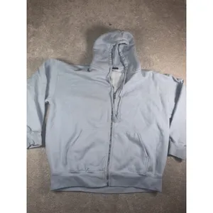 Brandy Melville Christy Hoodie Oversized Full Zip Womens One Size Light Blue thumbnail 5