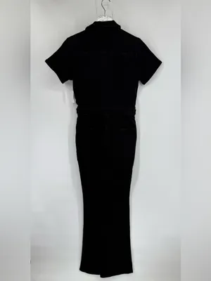 Good‎ American Black Good American Denim Jumpsuit size large NWT thumbnail 4