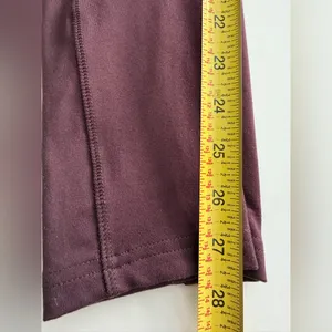 Blanqi maternity leggings burgundy pockets M thumbnail 5