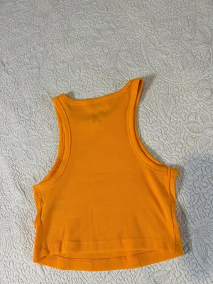 wild fable Ribbed Cropped Tank in Bright Orange thumbnail 4