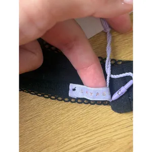 Savage Fenty Butterfly Black Logo Cotton Essentials Lace-Trim Bralette Small thumbnail 4