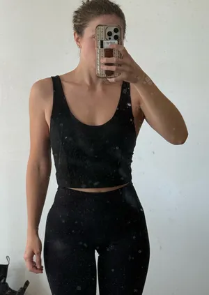 Shein Black Workout Top thumbnail 1