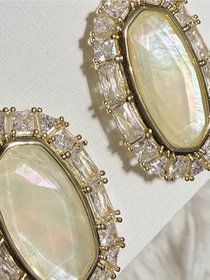 💫 Kendra Scott Elle Crystal Frame Drop Earrings thumbnail 5