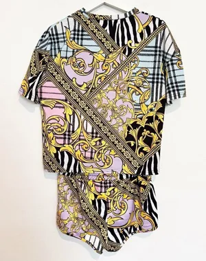 Jaded London Matching Set Womens Top XS Bottom S Shirt Shorts Lounge CoOrd Retro thumbnail 1
