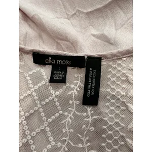 ELLA MOSS For Pea in the Pod Lace‎ Top Shirt Pink Womens Maternity Large L Blush thumbnail 3