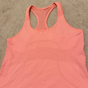 Lululemon Swiftly Tech Tank Top Size 12 Coral Orange thumbnail 3