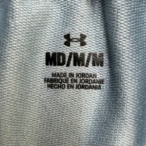 Under Armour Wide Leg Crop Pants Womens Medium Blue Athleisure Sporty Loungewear thumbnail 3