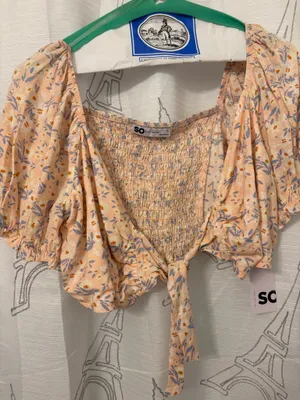 Preppy cropped top Pink Size L thumbnail 1