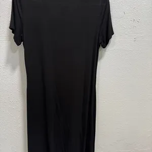 Adrianna Papell Womens Black Textured V-Neck Short Sleeve Shift Dress size Small thumbnail 5