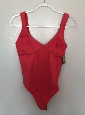 Free People Heart of Gold Leotard Strawberry New Small thumbnail 1