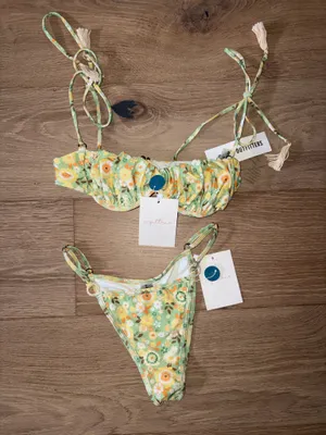 Urban Outfitters Brand new Capittana Floral bikini set small with tags thumbnail 1