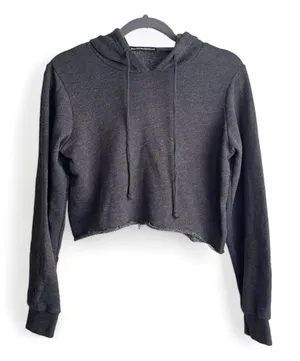 Brandy Melville Cropped Pullover Hooded Sweatshirt thumbnail 1