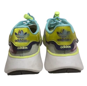 Adidas Choigo Women's Sneakers in Hazy Sky/Hi-Res Yellow with toggle Lacing thumbnail 5