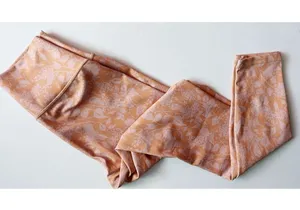 Wilo The Label • Floral Peach Orange Leggings thumbnail 1
