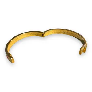 Kate Spade New York Sparks Fly Enamel Bangle Bracelet Coral Gold Tone thumbnail 7