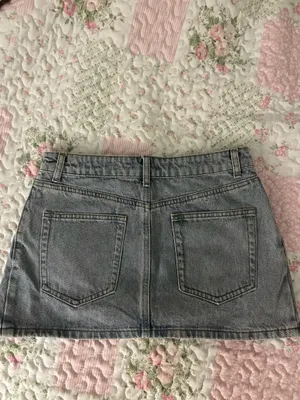 Edikted Mini Skirt Denim Katrina Slit thumbnail 2
