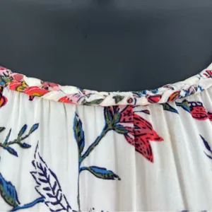 Old Navy Women’s Multicolor Floral Print/White Background Maxi Sleeveless Dress thumbnail 10