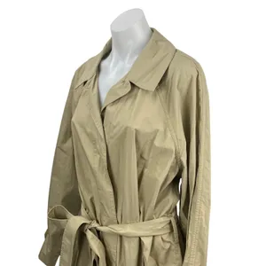 GAP Women's Oversized Beige Collar Long Sleeve Belted Midi Trench Coat Jacket XL thumbnail 2