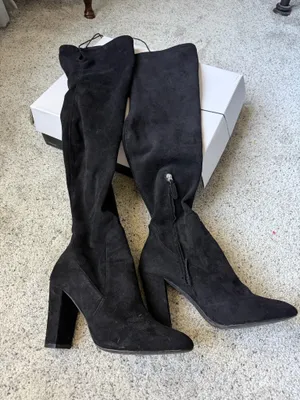DV by Dolce Vita Over-the-Knee Suede High Heel Boots thumbnail 1