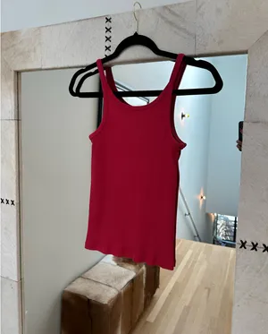 Brandy Melville Red New York Tank Top thumbnail 5