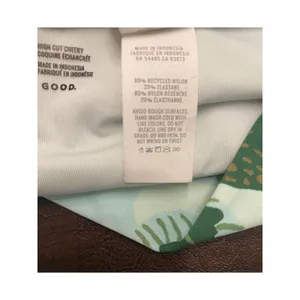 Aerie High Cut Cheeky Blue Green‎ Leaf Bird Bikini Bottom Large Beach Resort thumbnail 7