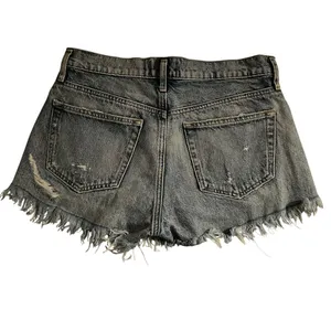 AGOLDE Parker Vintage Cut Off Denim Short 27 Women’s Swapmeet Blue thumbnail 3