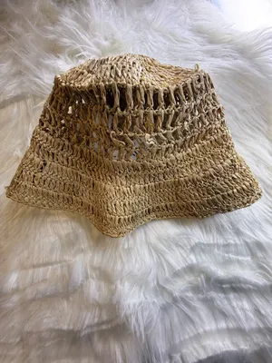 Aerie Woven Straw Bucket Hat thumbnail 2