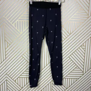 Alala Base Tight Leggings Palm Tree‎ Print Embroidered Stretch Black Size XS thumbnail 3