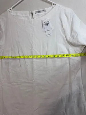 Abercrombie & Fitch White Short Sleeve Mini Dress thumbnail 5