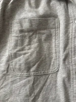 NWT Women’s aerie Light Gray Oversized Button-Down Shirt Size M thumbnail 6