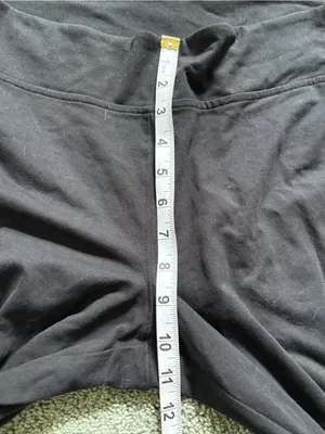 Lauren Ralph Lauren Black Flare Wide Leg Mid Rise Leggings Yoga Pants Womens L thumbnail 6