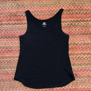 OLD NAVY BLACK BASIC RELAXED FIT TANK TOP thumbnail 1