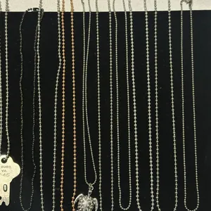 J417 Bulk Bundle of 18 Necklaces Ball Chain Style thumbnail 4