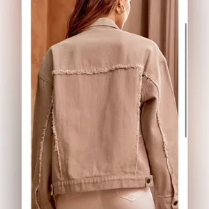 Savanna Jane New! Studded Fray Western Boho or Cowgirl Jean Jacket thumbnail 8