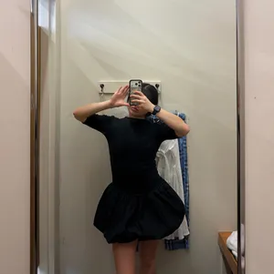Zara black bubble dress thumbnail 3