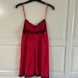 Victoria's Secret vintage satin lace trim slip dress M/L thumbnail 5