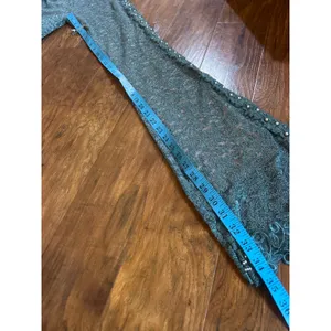 BOYS LIE Ocean Reverie x Yung Reaper Flare Pants STRETCHY Lace XS Teal GORGEOUS thumbnail 7