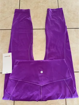 Lululemon Align With Pockets High Rise 25” Moonlit Magenta Size 10 NWT thumbnail 1