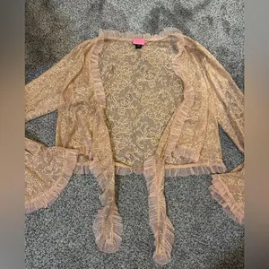 Betsey Johnson Vintage Tie Front Cardigan thumbnail 1