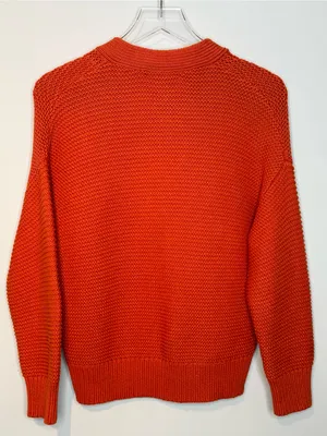 Alex Mill Nico Orange Paprika Button Up Cardigan Sweater Top thumbnail 5