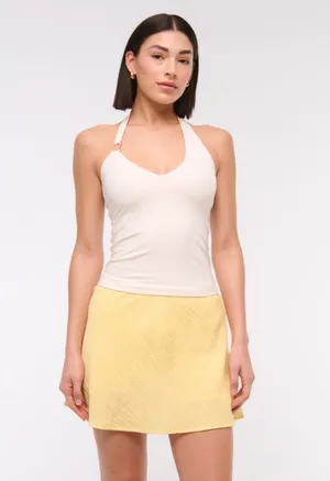 Abercrombie Sienna Mini Skort Yellow thumbnail 1