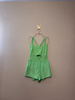Free People Movement Righteous Runsie in Neon Lime Size Small thumbnail 4